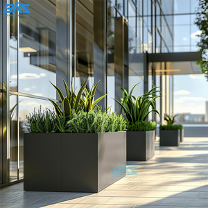 Bền Epoxy Tráng Nhôm Cảnh Quan Hiện Đại Vườn Trồng Hộp Cho Trong Nhà/Ngoài Trời Sử Dụng Tùy Chỉnh Chậu Hoa Trồng - Product Image 2