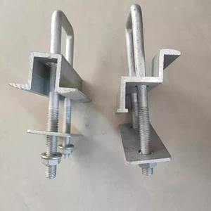 Metal Solar PV Press Plate Strut Channels Accessories <b>U</b> Bolts Mid <b>Clamps</b> End <b>Clamps</b> for Solar Panel - Product Image 2
