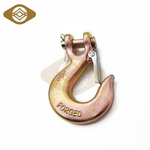 مزلاج خطاف أمان من الفولاذ المصنوع للخدمة الشاقة G70 خطاف الانزلاق Clevis سلسلة السحب 5/16 بوصة قطرة مزورة سبائك الصلب إنهاء عادي عام - Product Image 5