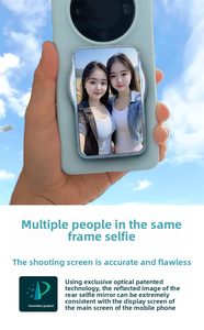Nouvel appareil de partage d'écran de téléphone portable, moniteur selfie magnétique pour téléphone portable, écran miroir, prise de photos et de vidéos pour vlog, <span class=keywords><strong>film</strong></span> pour iPhone - Product Image 4