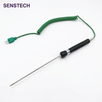Sonde de température de type K en acier inoxydable 304, OD3x100mm, petite sonde portative longue pour réservoir d'huile