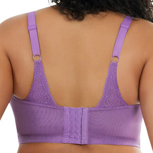 Ladymate ODM/OEM Sujetador <span class=keywords><strong>De</strong></span> <span class=keywords><strong>Realce</strong></span> Con Encaje Mujeres Busto completo Encaje Palangre Bralette Sujetadores acolchados sin alambre Sujetador <span class=keywords><strong>de</strong></span> encaje <span class=keywords><strong>de</strong></span> talla grande - Product Image 3