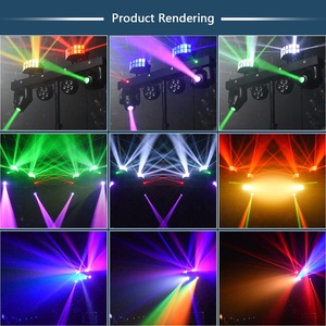 Vente directe usine : Projecteur portable à tête mobile LED RGBW, faisceau, Derby, Par, Spot, Stroboscope, effet 5-en-1, pour bar, boîte de nuit, KTV, DJ - Product Image 3
