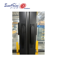 Ventana Americana NFRC TITL 24 con Rotura de Puente Térmico, Ventana Abatible Delgada, Combinación de Ventana Abatible Doble con Rejillas y Mosquitera