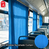 Rideau pare-soleil personnalisé à rayures verticales en jacquard anti-UV et isolant thermique pour fenêtre latérale de bus de tourisme ou navette
