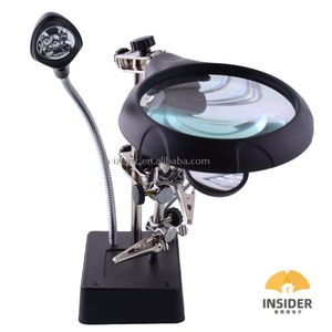 <span class=keywords><strong>Loupe</strong></span> de soudage prise ue <span class=keywords><strong>loupe</strong></span> auxiliaire à 5 LED 3 en 1, support de fer à souder à la main, <span class=keywords><strong>loupe</strong></span> de Station - Product Image 2