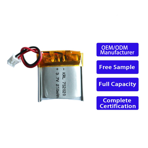 Custom 752020 250mAh 3.8V Pouch Lithium Ion CE/RoHS Certified High Discharge Rate for Wireless - Product Image 1