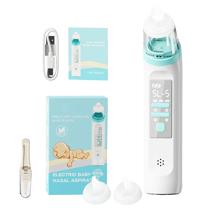 Easily Suck Out Solve All Kinds Baby Nose Suction Cleaner Smart Nose Sucker Electric Baby Nasal Aspirator