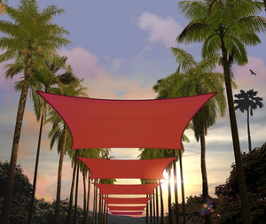 Cao bền tùy chỉnh HDPE dệt dù để che nắng buồm PVC chất liệu nhà kính vuông Golf thực hành Net tuyệt vời vườn Shading - Product Image 3