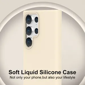 Shockproof Soft Liquid Silicone Phone Case For Samsung Galaxy S23 Ultra With Camera Lens Protection Cover Mobile Phone Cases