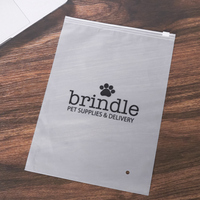 Logo imprimé personnalisé, emballage transparent à fermeture éclair, petit sac en plastique de stockage en poly à fermeture éclair pour vêtements