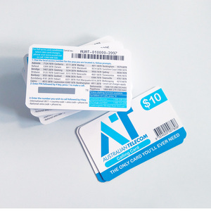 Precio barato de fábrica de plástico de PVC cero tarjeta de prepago de contraseña Número Cero tarjeta - Product Image 3