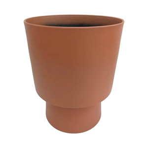 Jardinière <span class=keywords><strong>en</strong></span> plastique PP terracotta à deux niveaux, minimaliste, cylindrique, personnalisable <span class=keywords><strong>en</strong></span> couleur, légère, pour la maison et le jardin - Product Image 4