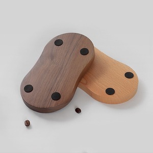 Kaffeepulverpresse, Sitzpolster, Pulverspender, Wasserabscheider, Aufbewahrungsmatte, Buchenholz-Pulverhammer, Walnuss-Pulverhammer, Halterungsset - Product Image 5