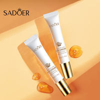 SADOER-crema hidratante blanqueadora de líneas finas, crema de ojos de Caracol debajo de los ojos, de marca privada, OEM