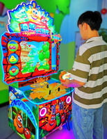 Machine de jeu vidéo d'intérieur à monnayeur, simulateur de loterie et de jeu de sauvetage de légumes