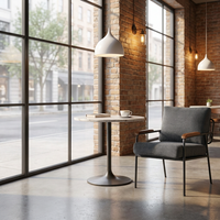 Fauteuils d'appoint en tissu de style moderne du milieu du siècle - Design rembourré confortable et peu encombrant - Accoudoirs en bois - Pieds en métal - Meubles pour la maison