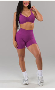 Ensemble 4 pièces Push Tank Top, Short de sport, Legging de sport pour femme, Vente en gros, Tenue de sport fitness pour femme, Ensemble de sport Sandy Bra - Product Image 6