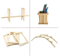 Vente en gros d'usine : Tiges en bois carrées non finies, robustes, écologiques, réutilisables, de haute qualité et conformes aux normes de sécurité, pour l'artisanat DIY
