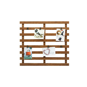 ديكور حائط خشبي ريفي إطار عرض متعدد الصور مع مشابك تغيير سريعة سهلة خيارات طباعة شاشة حريرية وفلعة - Product Image 1