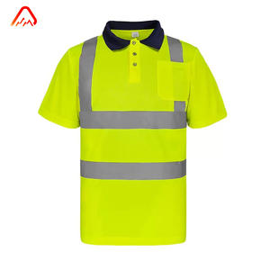 Magliette Polo <span class=keywords><strong>di</strong></span> Sicurezza ad Alta Visibilità Classe 2 <span class=keywords><strong>in</strong></span> Poliestere Riflettente per Lavori Stradali, Manica Corta per Uomo, Disponibili - Product Image 6