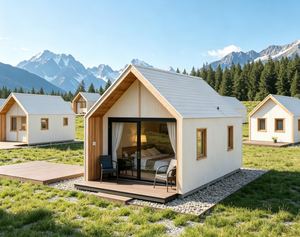 Maison mobile moderne personnalisée, design de cabane pratique avec structure légère en acier pour chambre, salon et salle de bain - Product Image 3
