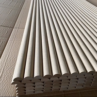 Revêtement mural flexible 3D en MDF texturé, super flexible, en bois naturel plaqué, imperméable et moderne