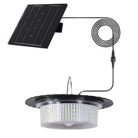 Lampes solaires pour grange OEM ODM, étanches IP65, lampes de jardin LED, lampe suspendue solaire en ABS avec télécommande intelligente