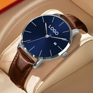 Montre à quartz personnalisée avec logo, de haute qualité, pour homme, design minimaliste, étanche, Orologio Uomo, lumineuse, marque privée, pour cadeau - Product Image 1