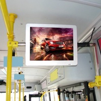 Écran publicitaire numérique pour bus, moniteur TV, écran de plafond, Android DC 48V USB LAN IN/OUT GPS 4G Wifi, inclinable