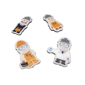 Aimant de réfrigérateur personnalisé en époxy de haute qualité, imprimé avec des dessins animés, vente en gros, personnage d'anime mignon - Product Image 2