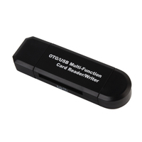 Lector de Tarjetas Externo OTG Tipo-C de Modo Dual para SD/MMC/TF/MicroSD 2 en 1 para Uso en Portátiles