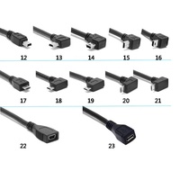 Cable de impresora de ángulo recto de 6 pies y 1,8 m, conector macho A ángulo recto, USB B macho, escáner de impresora, pedido personalizado