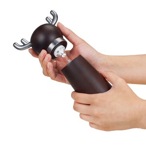 <span class=keywords><strong>Moulin</strong></span> à épices en céramique avec anneau en bois et acier inoxydable pour la décoration de la maison, ustensile de cuisine, <span class=keywords><strong>moulin</strong></span> à sel et à <span class=keywords><strong>poivre</strong></span> avec bouteille - Product Image 2
