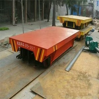 Chariot de transfert motorisé par rail plat de voiture de voie de rotation de port chariot de transfert de 10 tonnes avec les ascenseurs verticaux