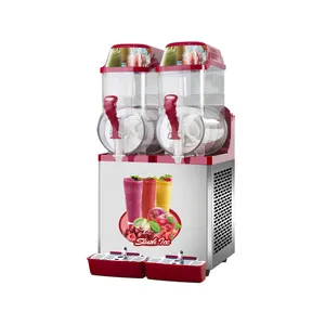 12L Slush Machine Red Double Tank Slush Frozen Drink Machine Slush Machine Commercial