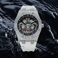 Automatique Mécanique Hommes Montre Squelette Double Face Cadran Creux Montre Lumineux Étanche Sport Montres