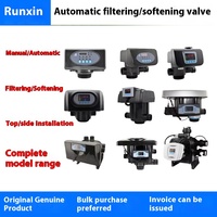 Runxin Tête de machine de traitement de l'eau douce multifonctionnelle Vanne de commande automatique Filtre adoucisseur Type de débit manuel