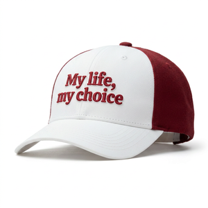 Wholesale High Quality Custom 3D Embroidered Baseball <b>Cap</b> Two Tone Curved Brim Mid Profile 6 Panel Dad Hat for Men <b>Women</b> - Product Image 1