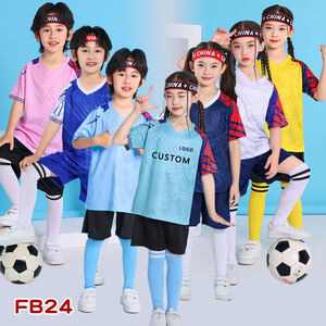 Grosir Set Jersey sepak bola pemuda kustom Uniforme De Futbol Maillot De Foot untuk seragam kustom anak laki-laki untuk anak-anak - Product Image 1