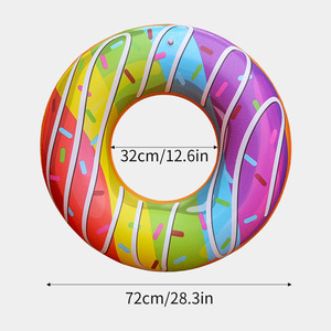 Tùy Chỉnh OEM Donut Flamingo Cánh Tay Bơi Bên Trong Ống Ghế Hồ Bơi Float Đồ Chơi Bơi Bơm Hơi Vòng Bơi Cho Người Lớn - Product Image 2