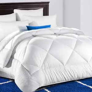 Nantong Factory 40S*40S 233T 400gsm polyester fiber filling quilted hotel duvet for hotel and home