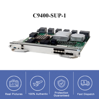Modul Switch Cisco C9400-SUP-1= Modul Mesin Supervisor Catalyst 9400 V1 8x 10G SFP+ 2x 40G QSFP+ 80Gbps Per Slot
