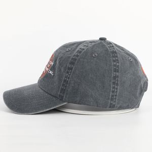 Casquette de baseball non structurée pour homme, style vintage, en coton lavé, avec logo brodé, 6 panneaux, haute qualité, personnalisable OEM, profil bas, tendance - Product Image 3