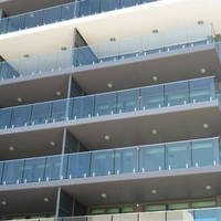 Balustrade de balcon en verre DAIYA avec main courante LED