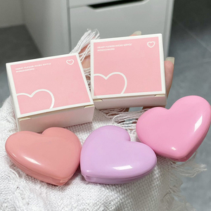 Haz tu propio logotipo Crema de maquillaje de corazón a prueba de agua Resaltador y pigmento de rubor <span class=keywords><strong>Kit</strong></span> de rubor de crema vegana de Belleza Real - Product Image 2