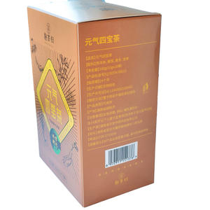 Органический китайский травяной чай женьшеня с четырьмя сокровищами, смешанный с красной датой, для здоровья, энергии, плодородие, упакованный в коробку - Product Image 4