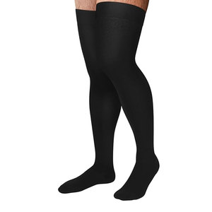 Chaussettes de compression respirantes en tricot pour hommes et femmes, chaussettes décontractées à motif uni, confortables pour un usage quotidien, OEM ODM disponibles, prix bas - Product Image 1