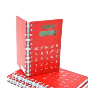 Mult-function Bisnis Spiral Binding Blank Notebook 8 Digit Dual Power Small Basic Family Calculator