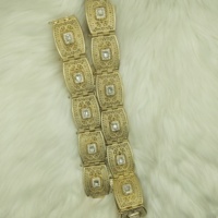 C grande taille pleine strass femmes ceinture maroc ceinture or argent couleur Caftan taille chaîne bijoux de mariage en gros